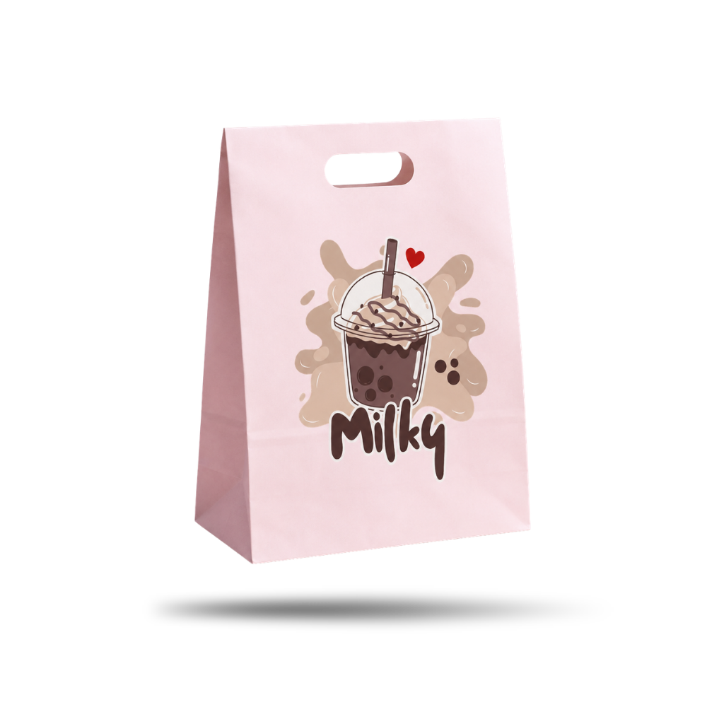 Sweet-Shop pose med Milky logo