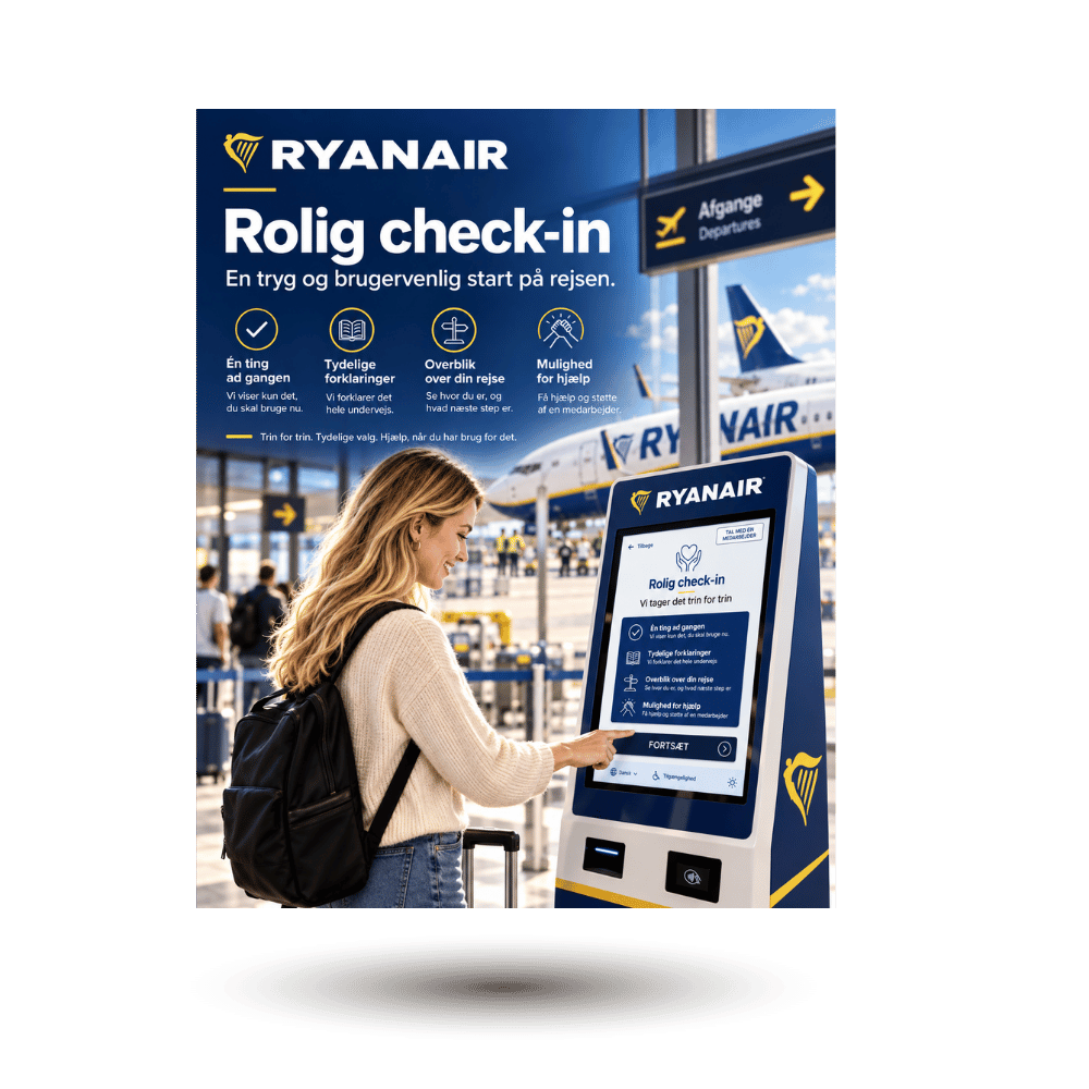 Redesign af check-in-oplevelsen i lufthavnen